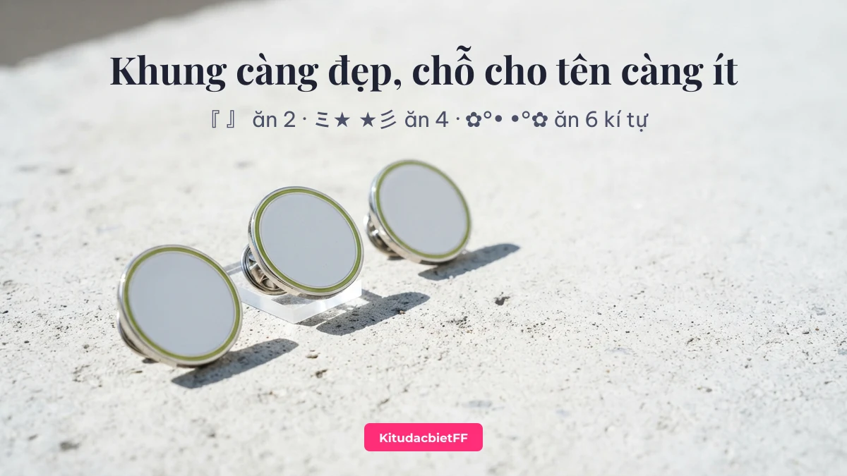 Khung tên quân đoàn FF Khung tên quân đoàn FF và số kí tự còn lại cho tên