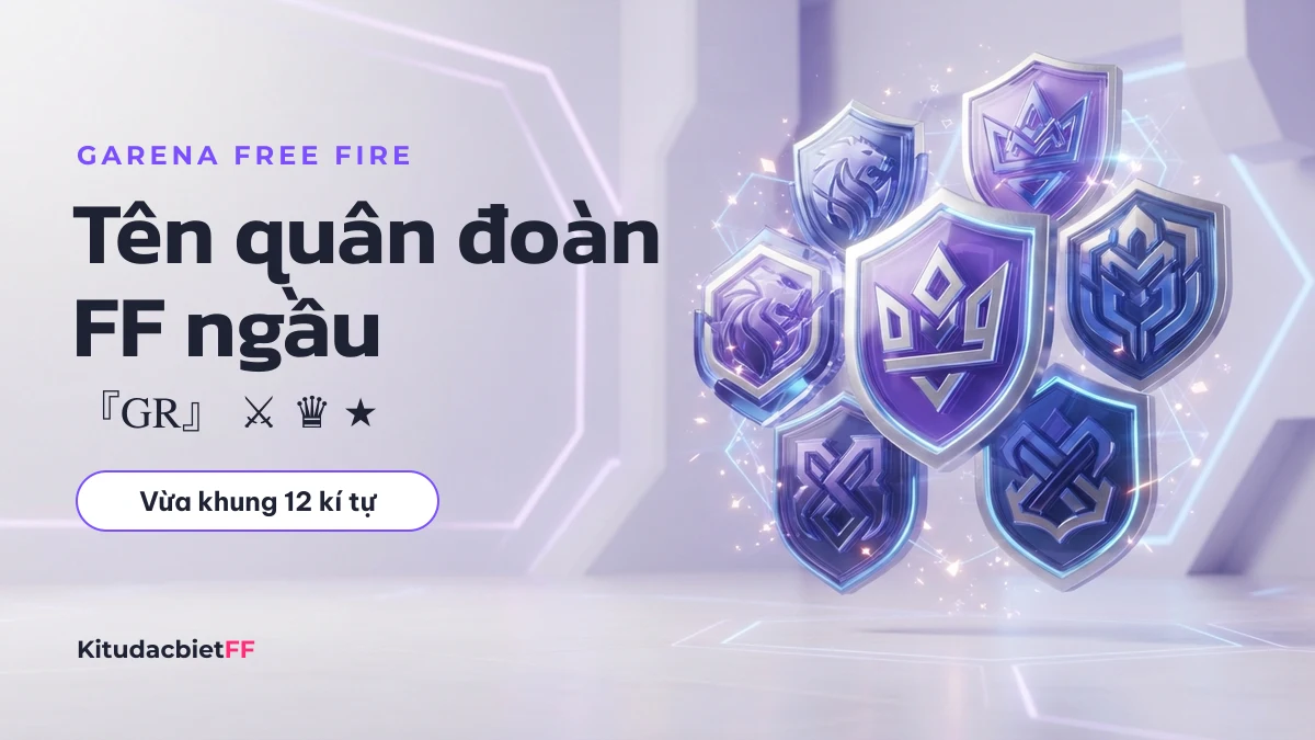 Tên quân đoàn FF ngầu vừa giới hạn 12 kí tự