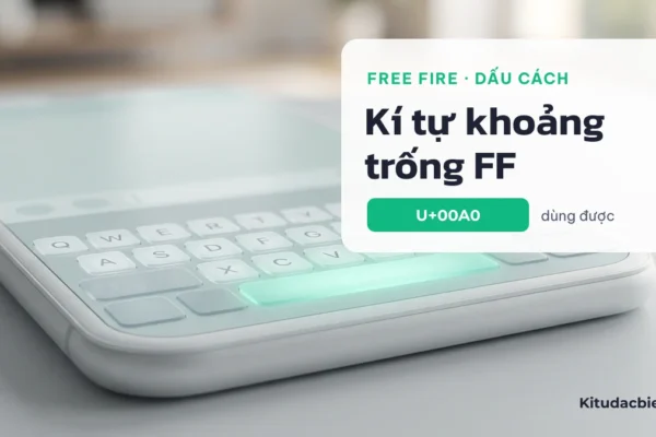 Kí Tự Khoảng Trống FF: Dấu Cách U+00A0, Công Cụ Tăng Giảm Và 160 Tên Mẫu