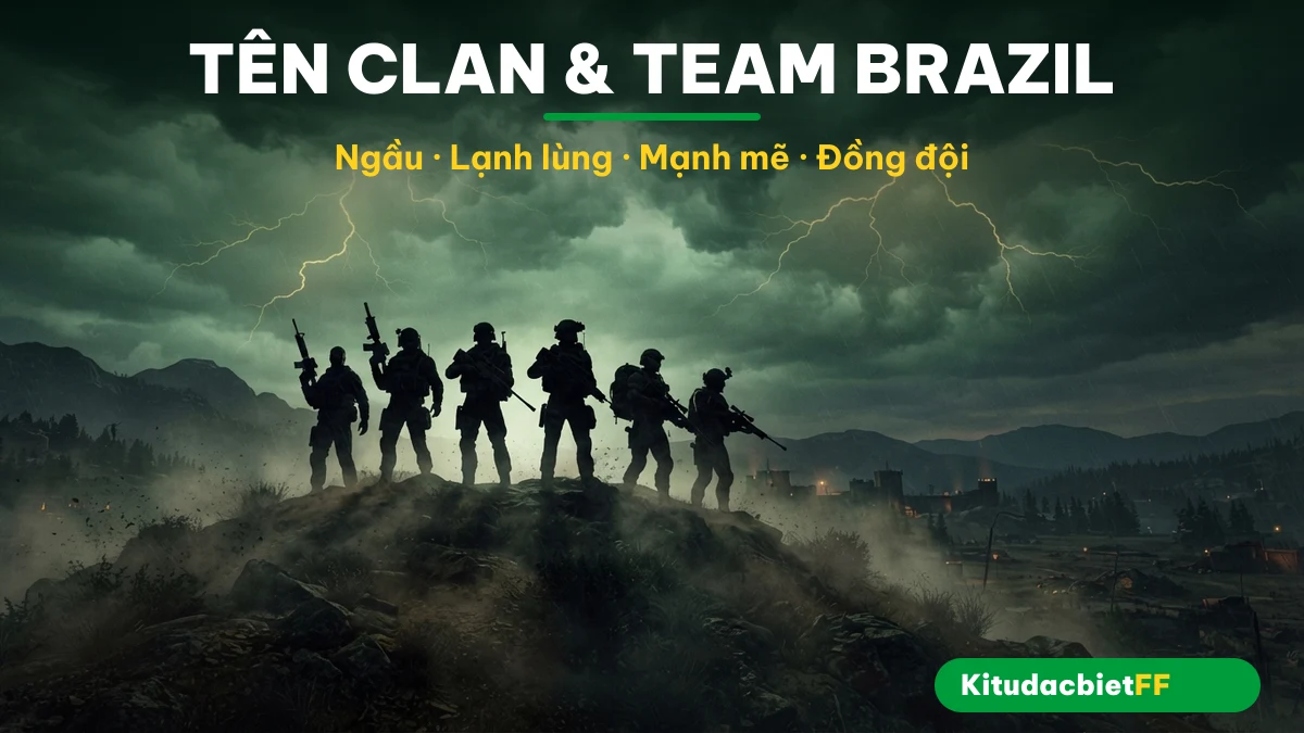 Tên clan team Free Fire Brazil Tên clan team Free Fire Brazil ngầu - KitudacbietFF