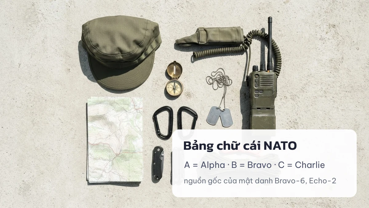 Bảng chữ cái NATO dùng làm mật danh trong game Delta Force