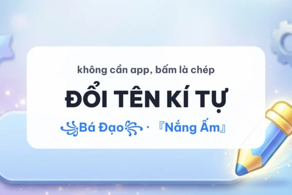 Đổi tên kí tự đặc biệt – Tên Game Có Kí Tự | KiTuDacBietFF