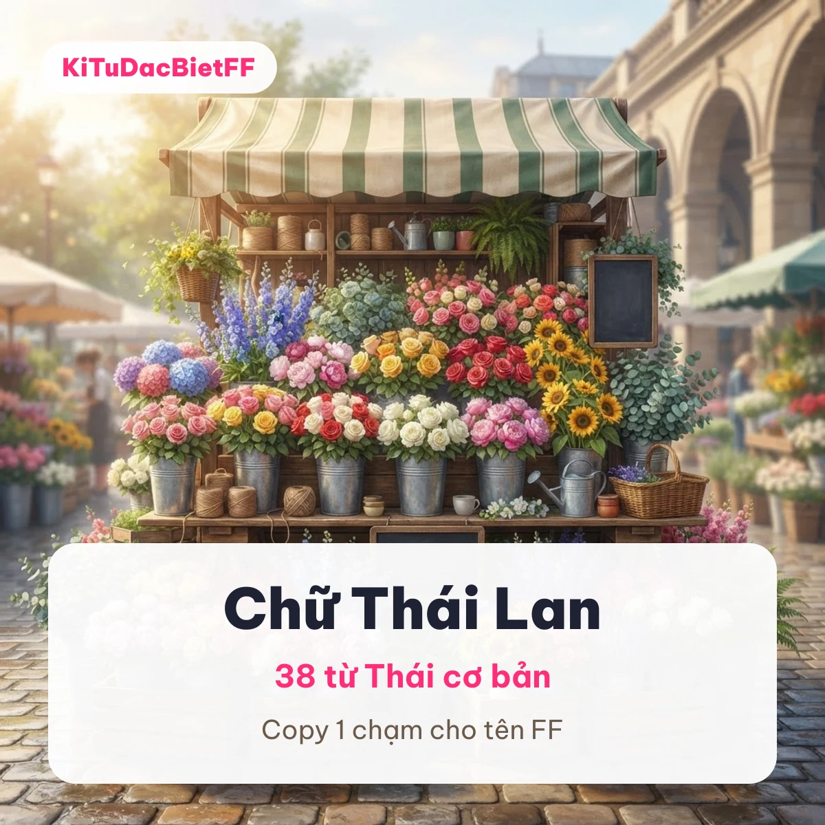 Từ Thái cơ bản cho tên Free Fire