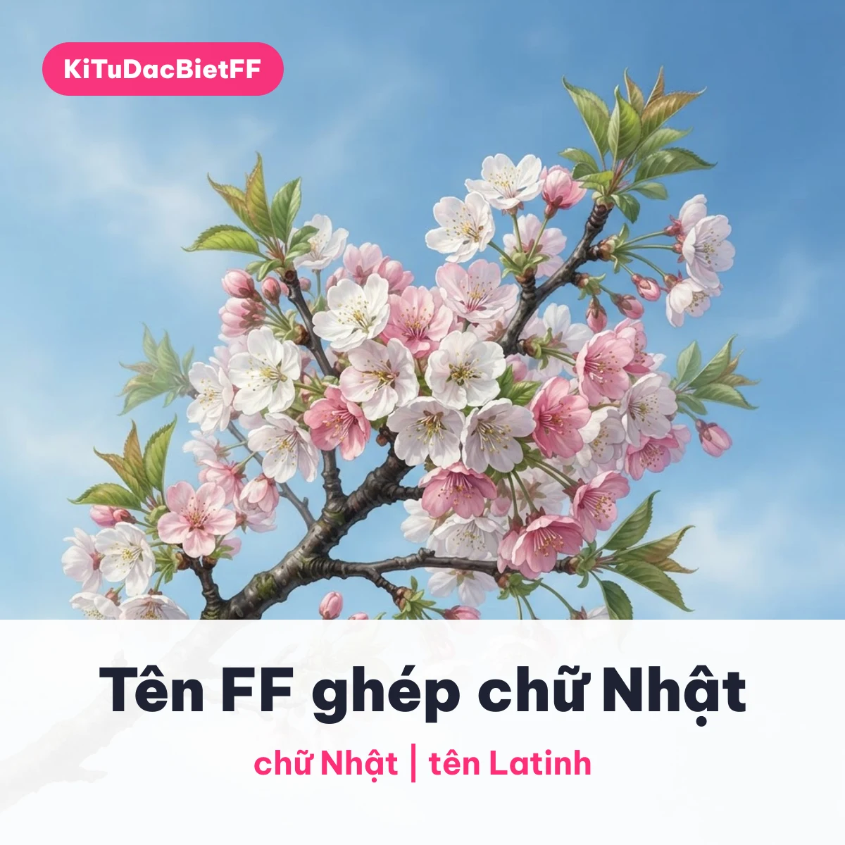 Tên FF ghép chữ Nhật và chữ Latinh